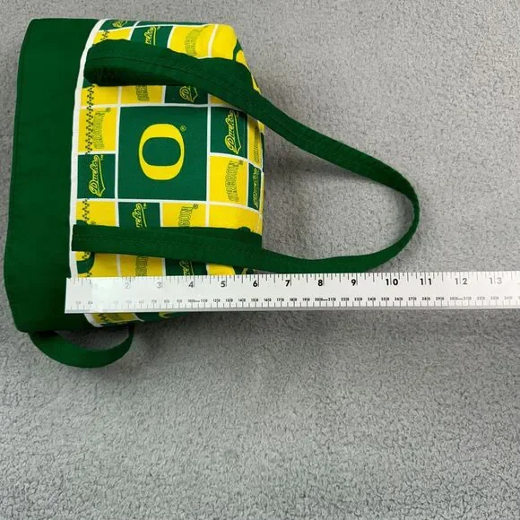 Oregon Ducks Mini Tote Quilted Handmade University of Oregon NCAA - Picture 9 of 16